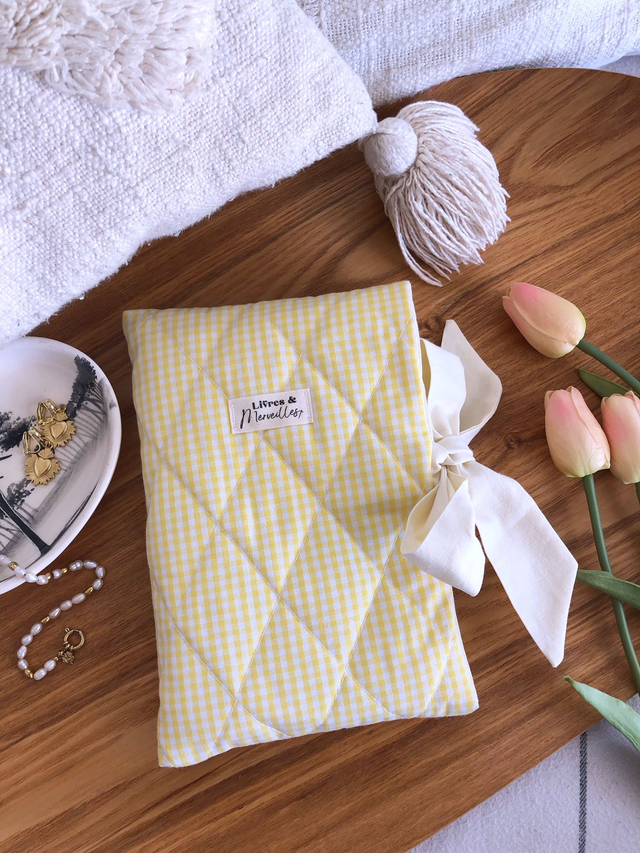 Pochette à livres Laura - ouverture latérale avec nœud