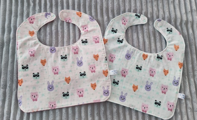 Bavoir petits animaux 