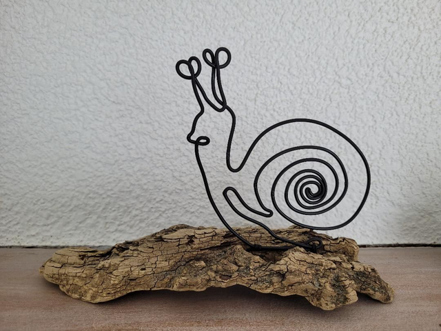 E6 - Escargort sur Bois flotté -