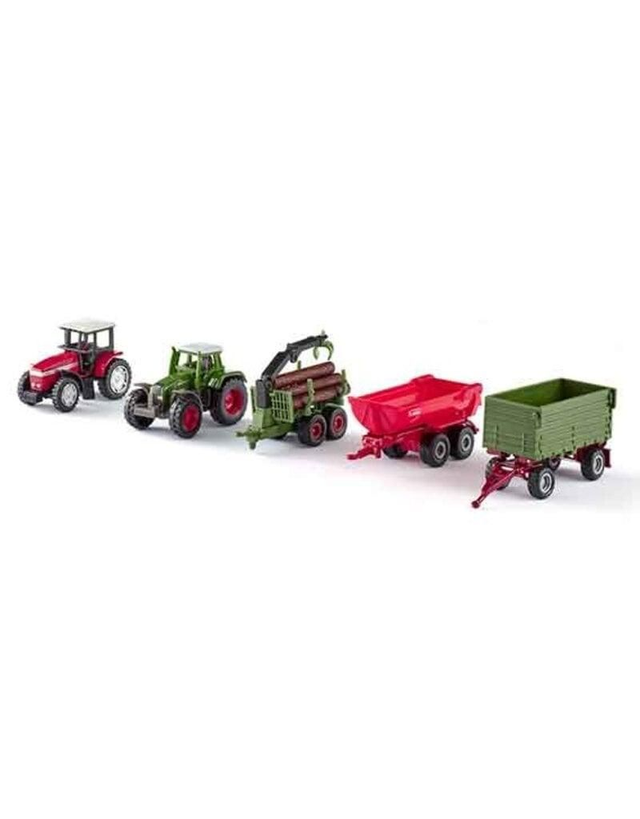 Siku 8300 - Coffret cadeau 5 avec tracteurs et remorques