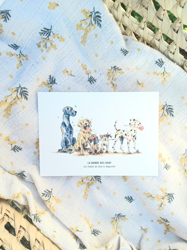 Carte illustrée - LE CLUB DES OUAF