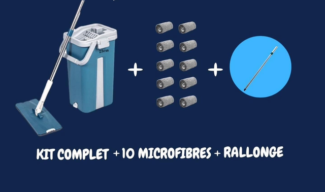 PACK x10 LINGETTES +RACLETTE+ RALLONGE 20cm gratuit 