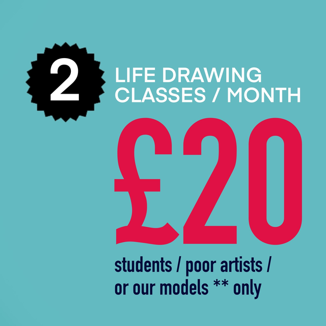 2 classes a month ** students/poor artists/our models only