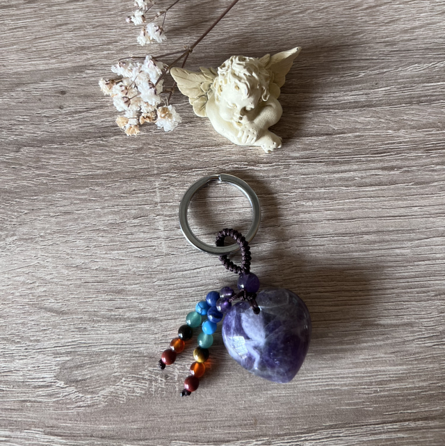 Pendentif Coeur Améthyste