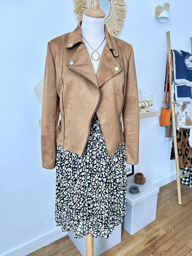 Perfecto Suédine Camel