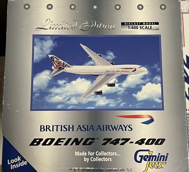1:400 British Airways "Chelsea Rose" B747-400 G-CIVB Gemini Jets