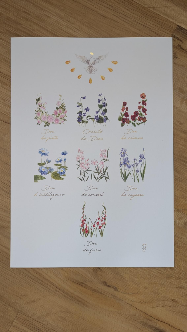 Affiche Herbier des 7 dons 