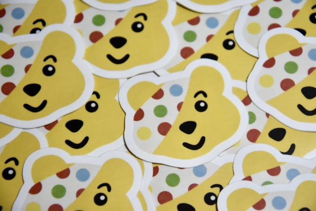 Children In Need Pudsey Bear Vinyl Stickers