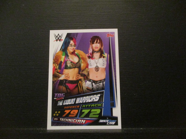 The Kabuki Warriors - Tag Team Slam Attax Universe Original Trading Card #177