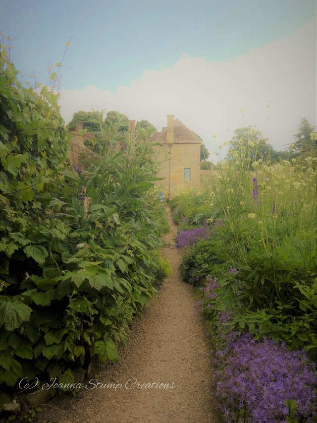 Photographic Open Edition Canvas Panel Print from my "Ancient Stone" collection, "Garden Path"