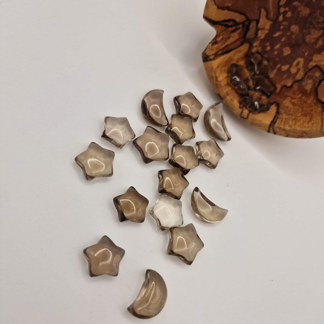 Smokey Quartz Mini Stars And Moons