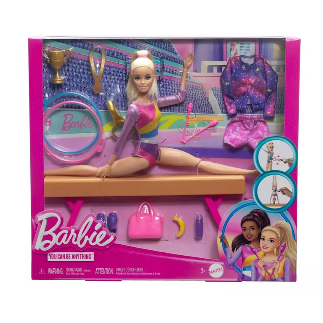 Barbie Profesiones Gimnasta Cabello Rubio