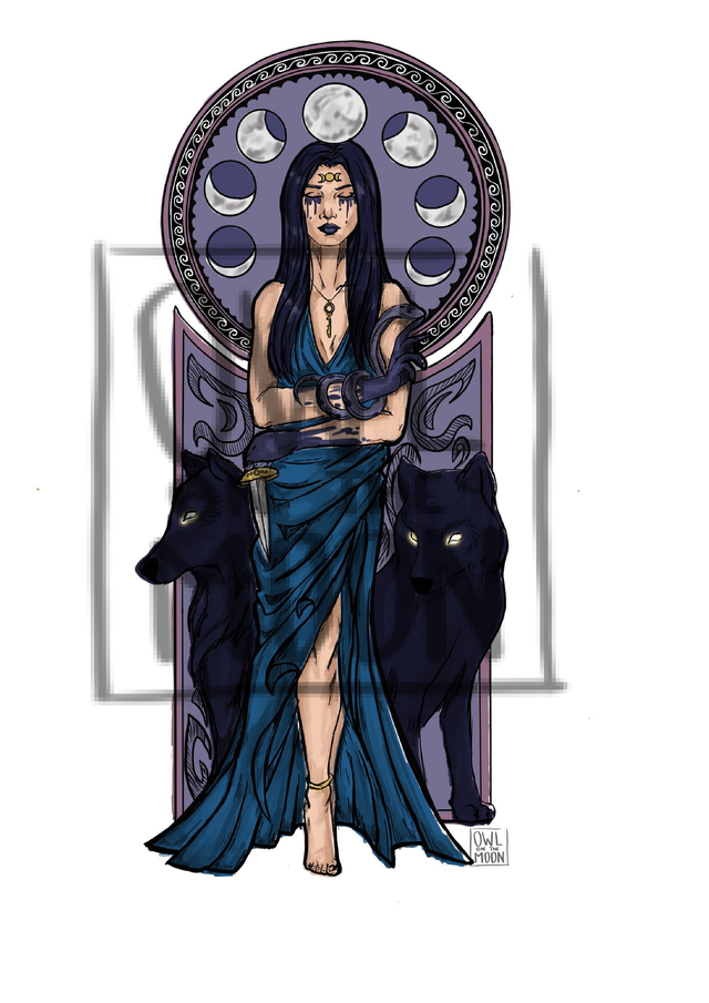 Déesse Art Nouveau « Hécate »