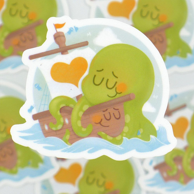 Single Sticker - Ship Love - ca. 5x5 cm 