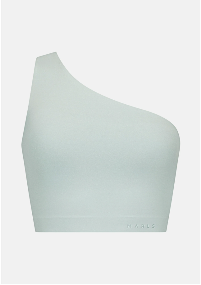 MARLS Top One Shoulder Sea Salt Green 