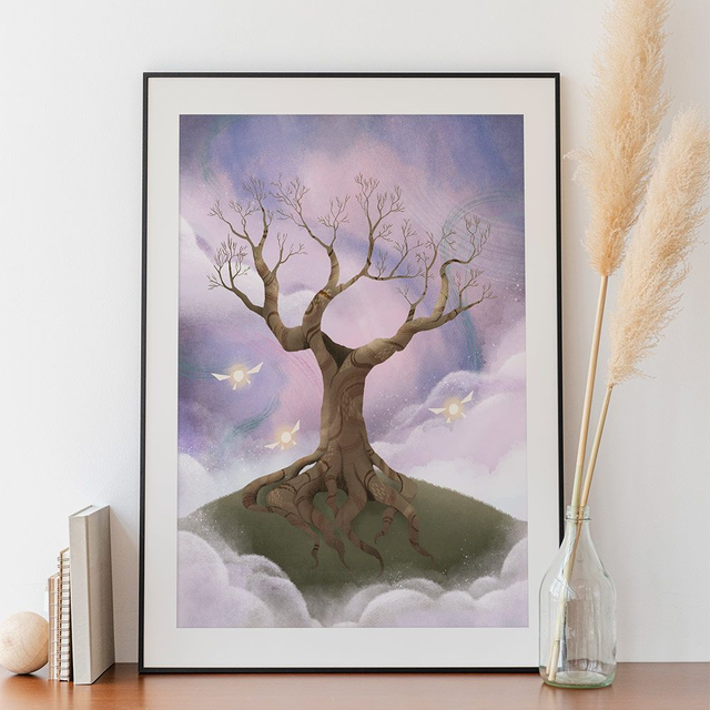 "Yggdrasil" Affiche A5, A4 ou A3
