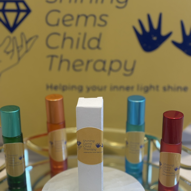 Hand Made Organic Crystal Aromatherapy Roller Balls for Anxiety Support Nightmares &amp; Grounding