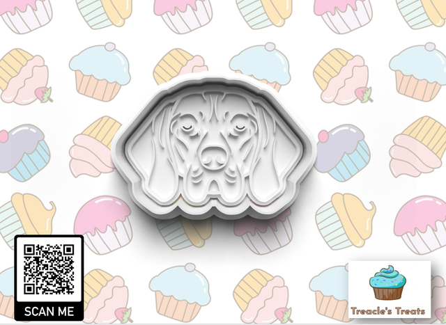 Vizsla Head Fondant/cookie stamp with cutter