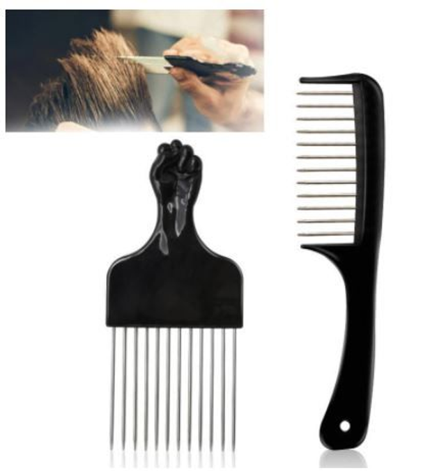 Afro Comb and Pick Set