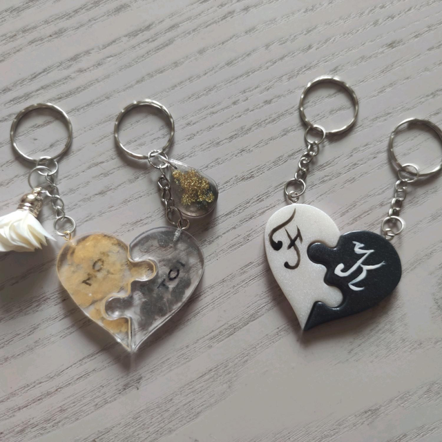 Porte clés double ❤️