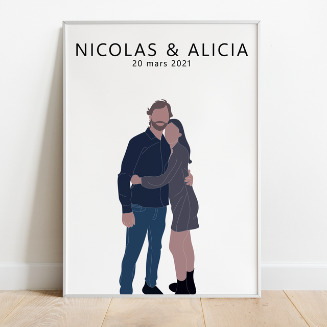 AFFICHE PORTRAIT PHOTO PERSONNALISABLE 