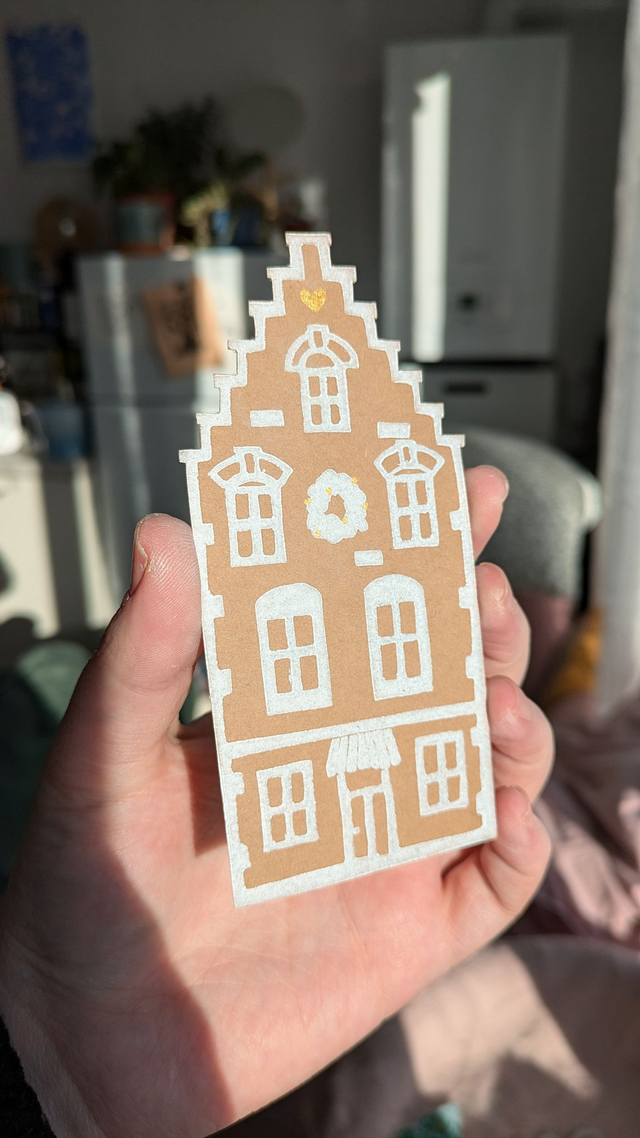 Lot de 5 cartes de vœux - Le village de Noël 2024