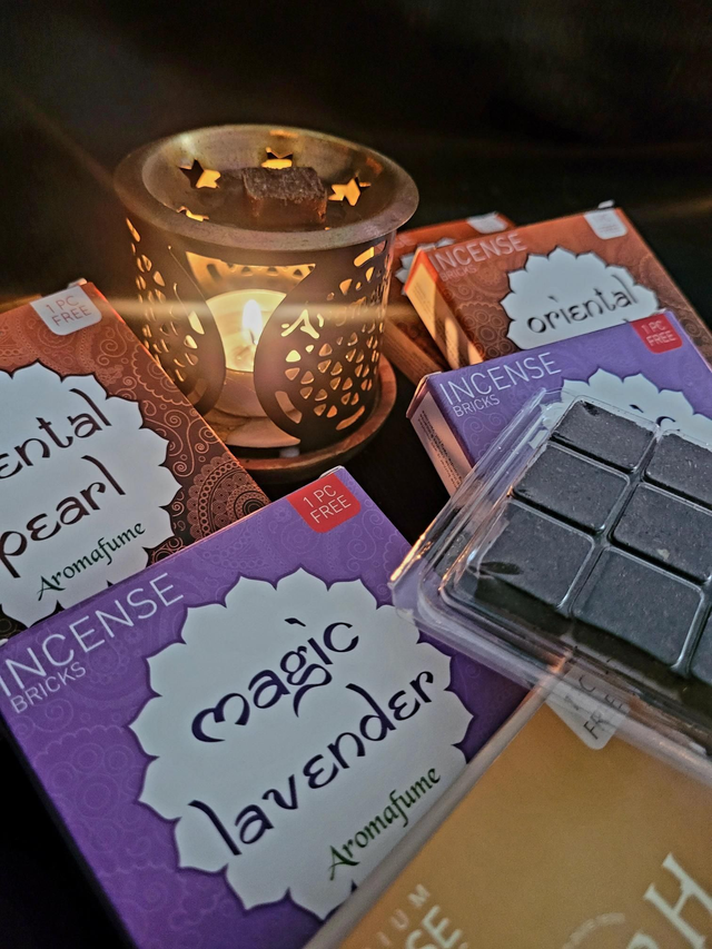Briques d’Encens Recharge Aromafume (40 g) – Myrrhe, Oriental Pearl, Mystery, Magic Lavender