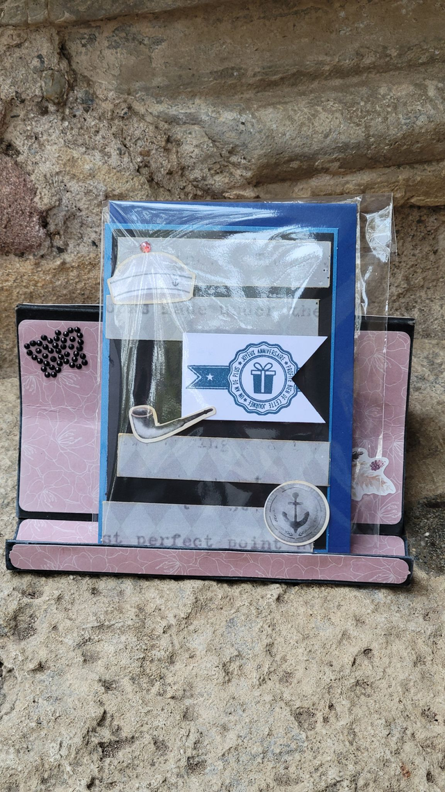 carte d'anniversaire masculine rectangulaire