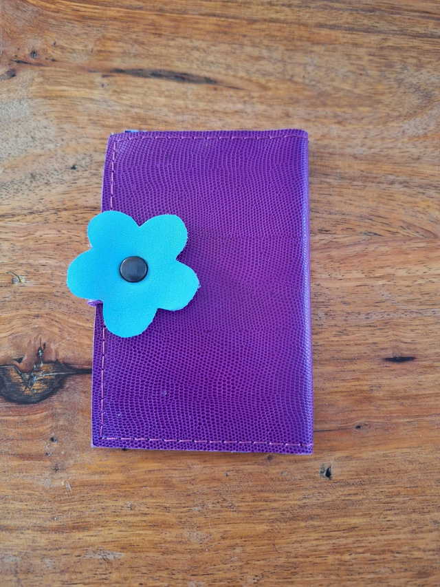 Petit porte-cartes violet