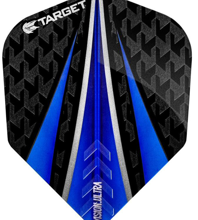 TARGET PRO 100 VISION ULTRA BLUE 3 FIN DART FLIGHTS 5050807027941