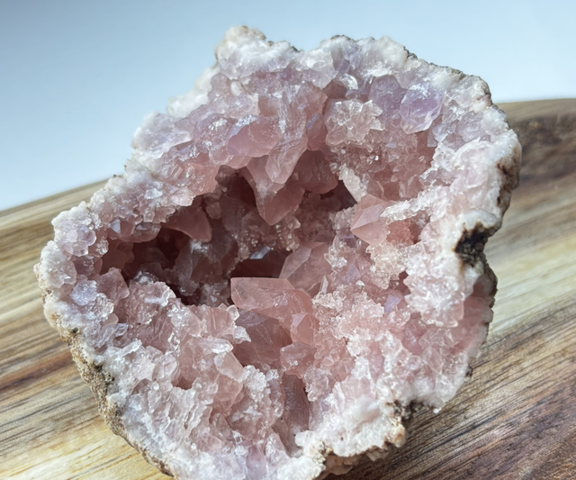 Pink Raw Amethyst Geode from Morocco 