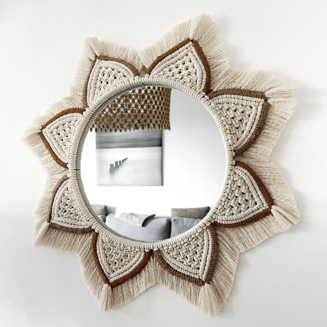 MIROIR EN COTON SURTISSÉ