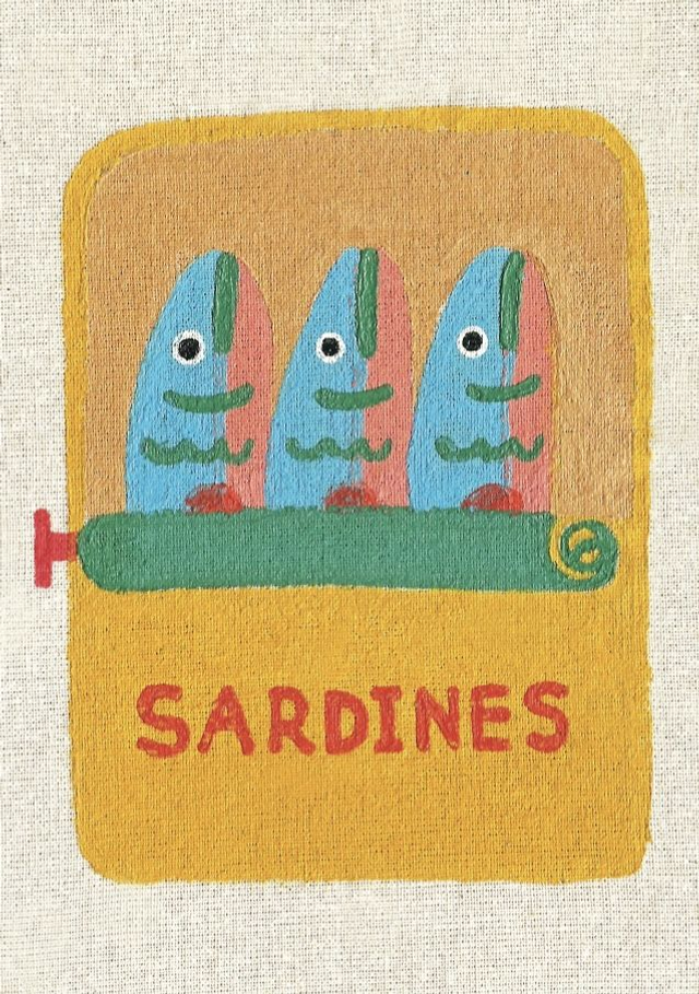 A4 Print - Three Sardines 