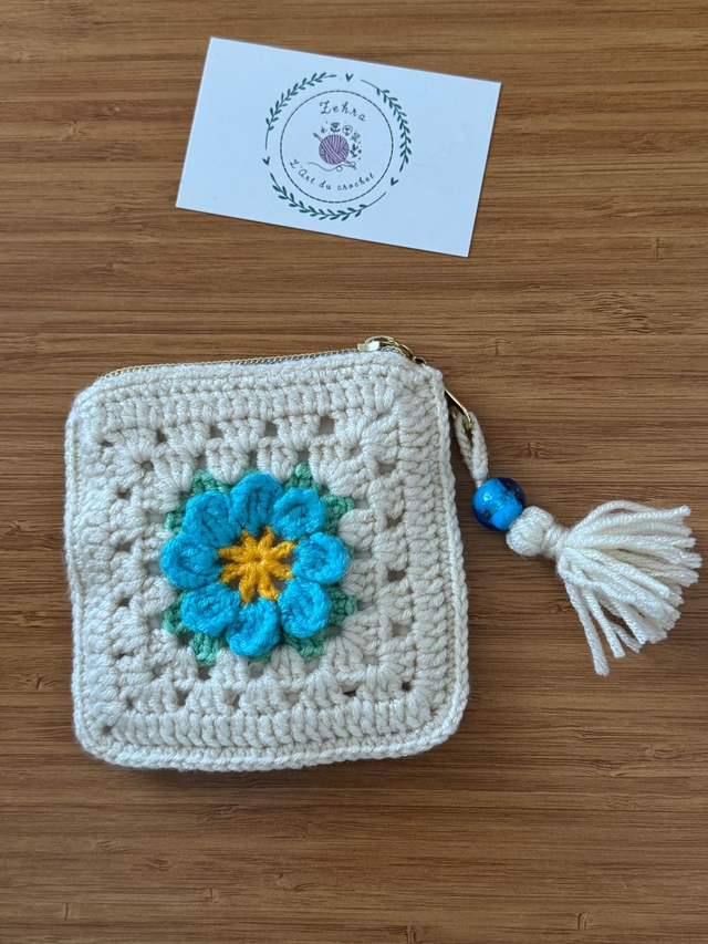 Portemonnaie fleur 3D-  S  