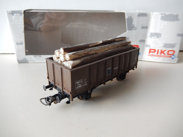 wagon tombereau bois Piko 72084 H0