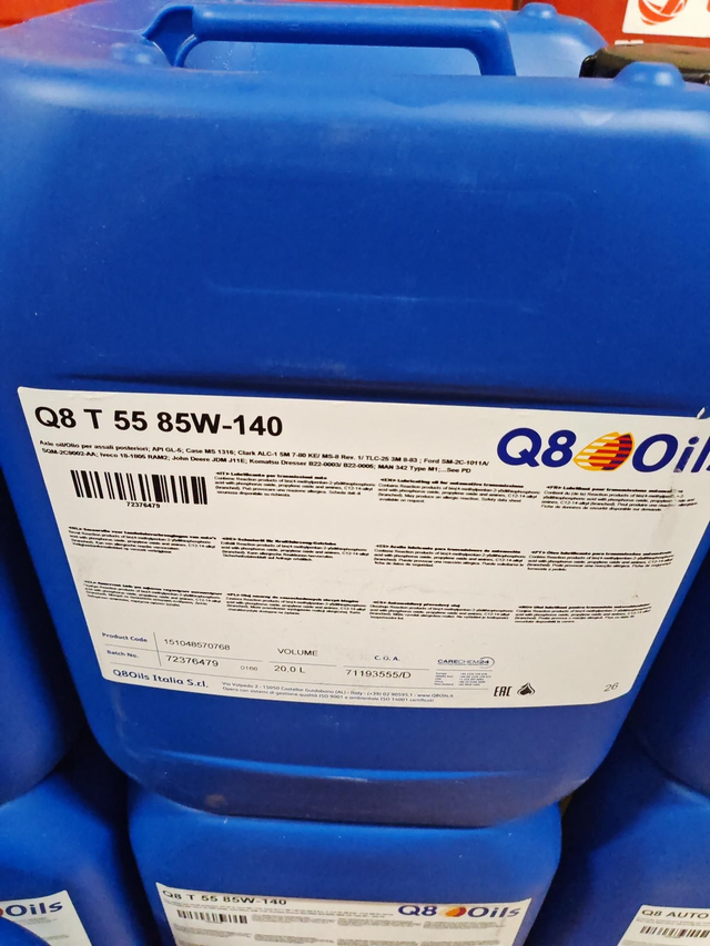 Q8 t55 85w140 olio differenziale gl5