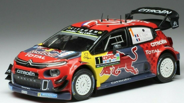 Citroen C3 Rally WRC Chile 2019 S. Ogier "Red Bull" IXO 1:43