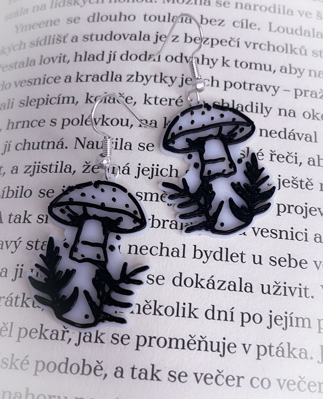 Náušnice Houbičky