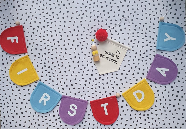 First Day Felt Banner