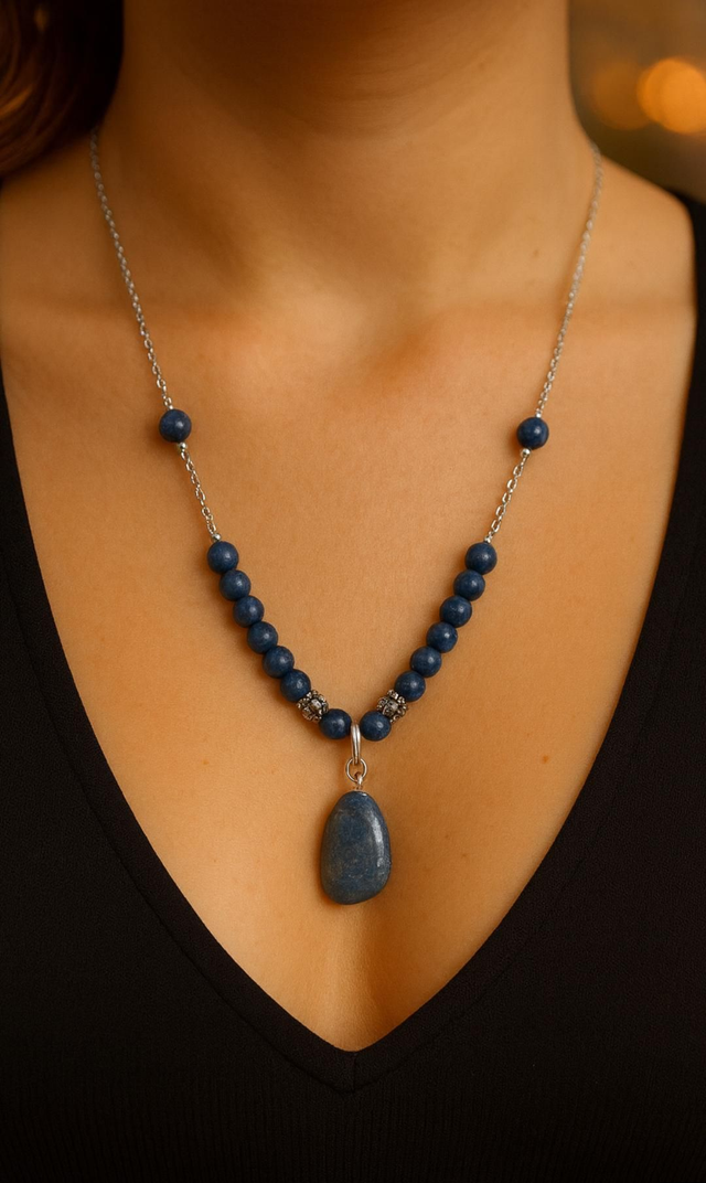Collier Lapis-lazuli -- Sérénité,Equilibre,Force
