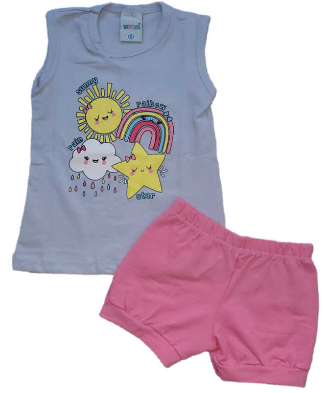 Conjunto Feminino Céu Cinza