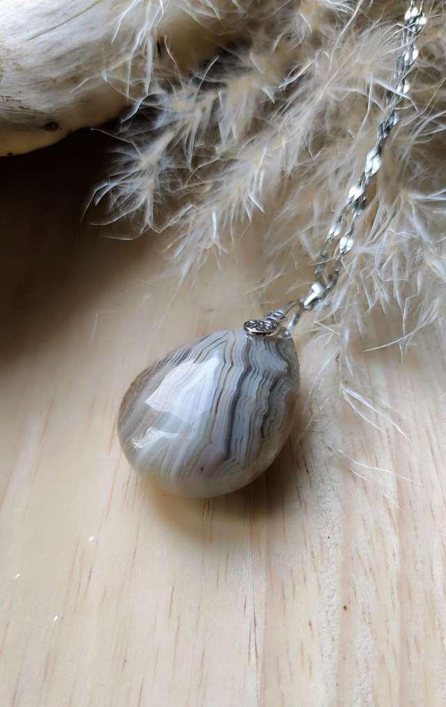 Pendentif Agate "Crazy lace"
