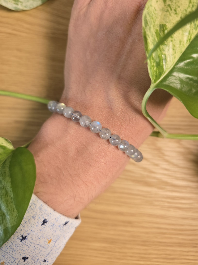 Labradorite - Bracelet avec perles de 7 mm