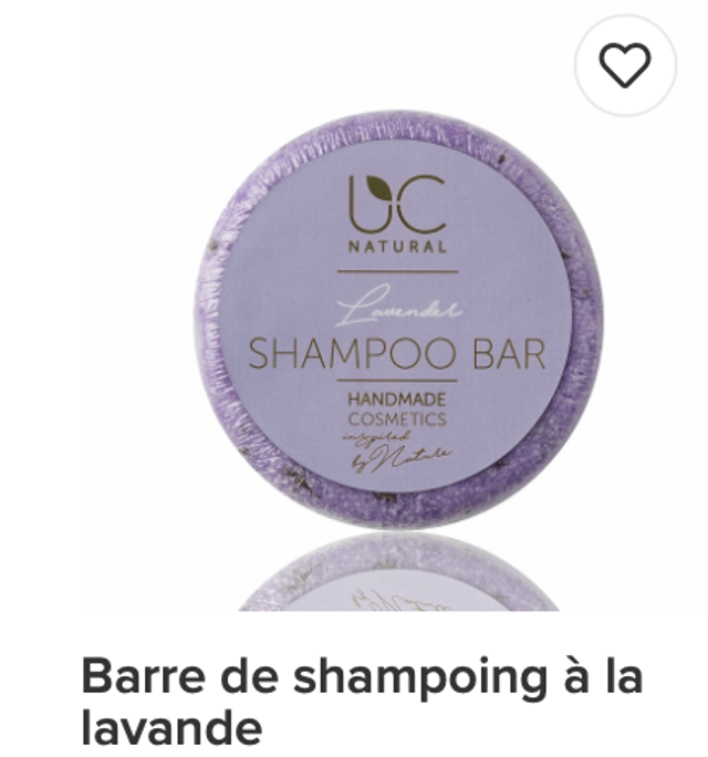 Barre de shampoing à la lavande