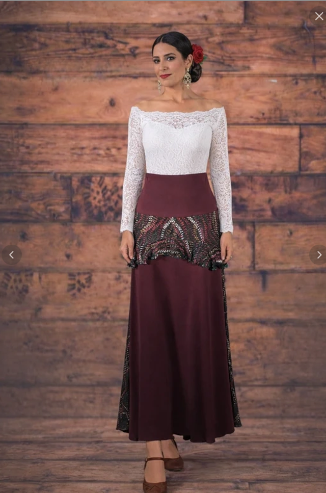 220 Taille XL Jupe surjupe integrée 