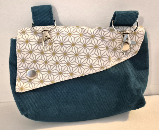 Sac de ceinture bleu canard