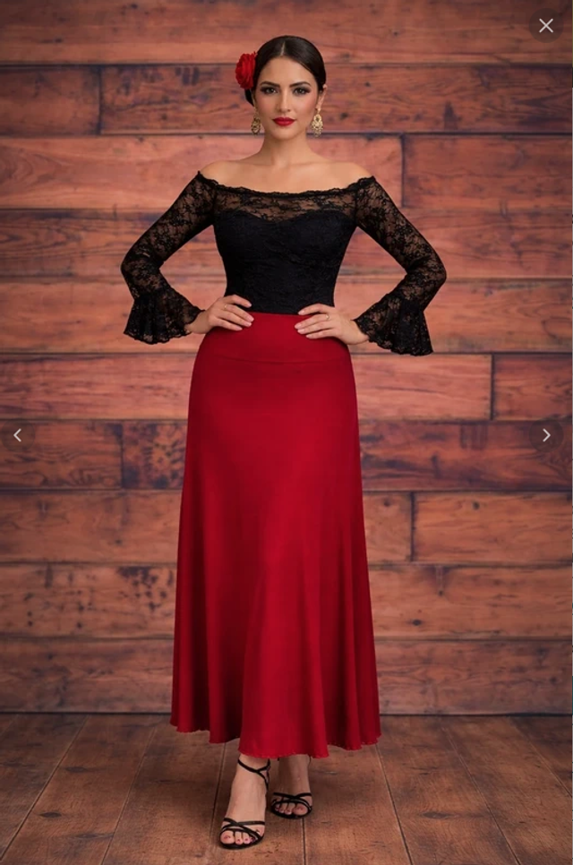 359 Taille L Jupe longue sirene Flamenco