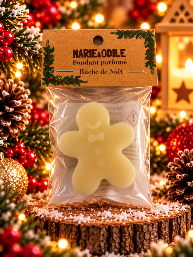 Fondant parfumé Bûche de Noël - 14 grammes