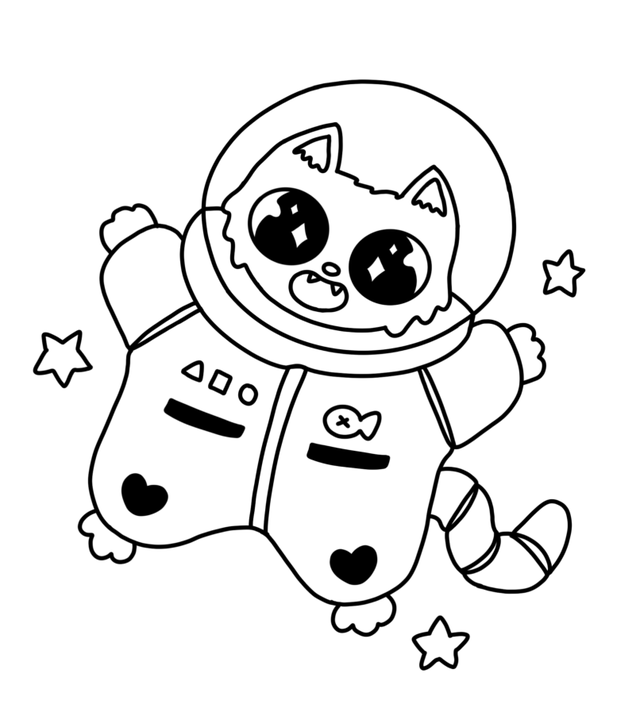 Original Art Totebag | Space Cat