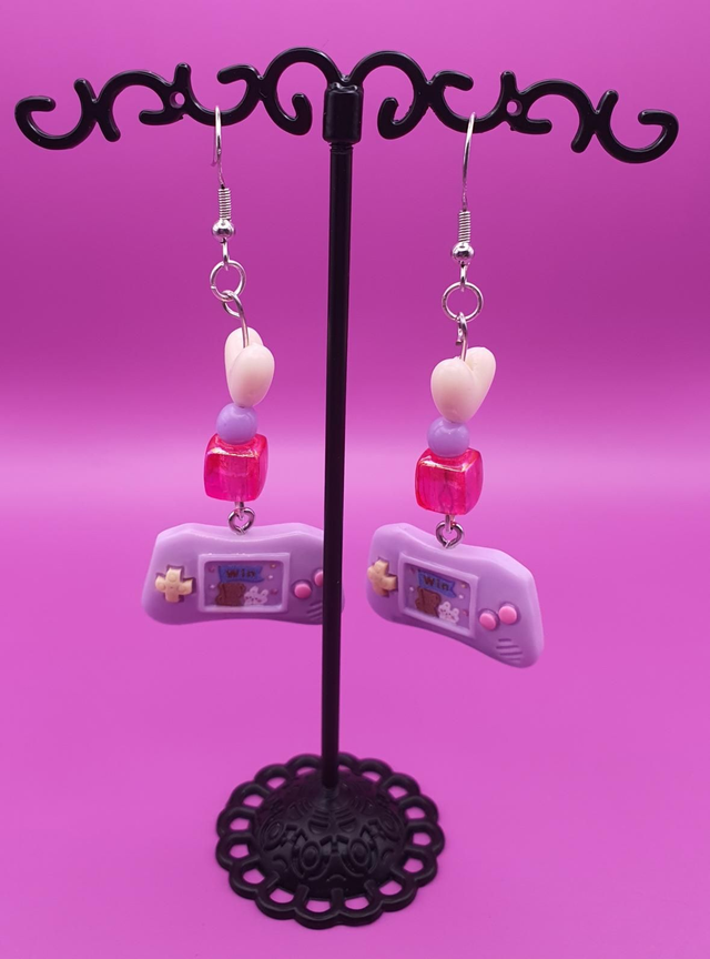 Earrings Switch Purple Colorful